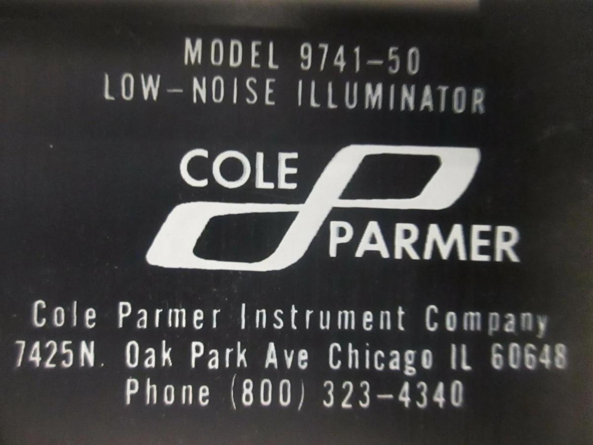 Used Cole Palmer, Low Noise Illuminator, Model 9741-50, Used