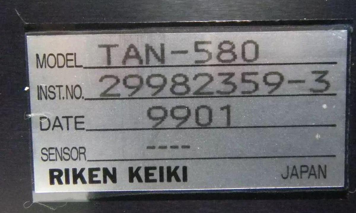 Used Riken-Keiki Tan-580 Alarm, Buzzer, Used