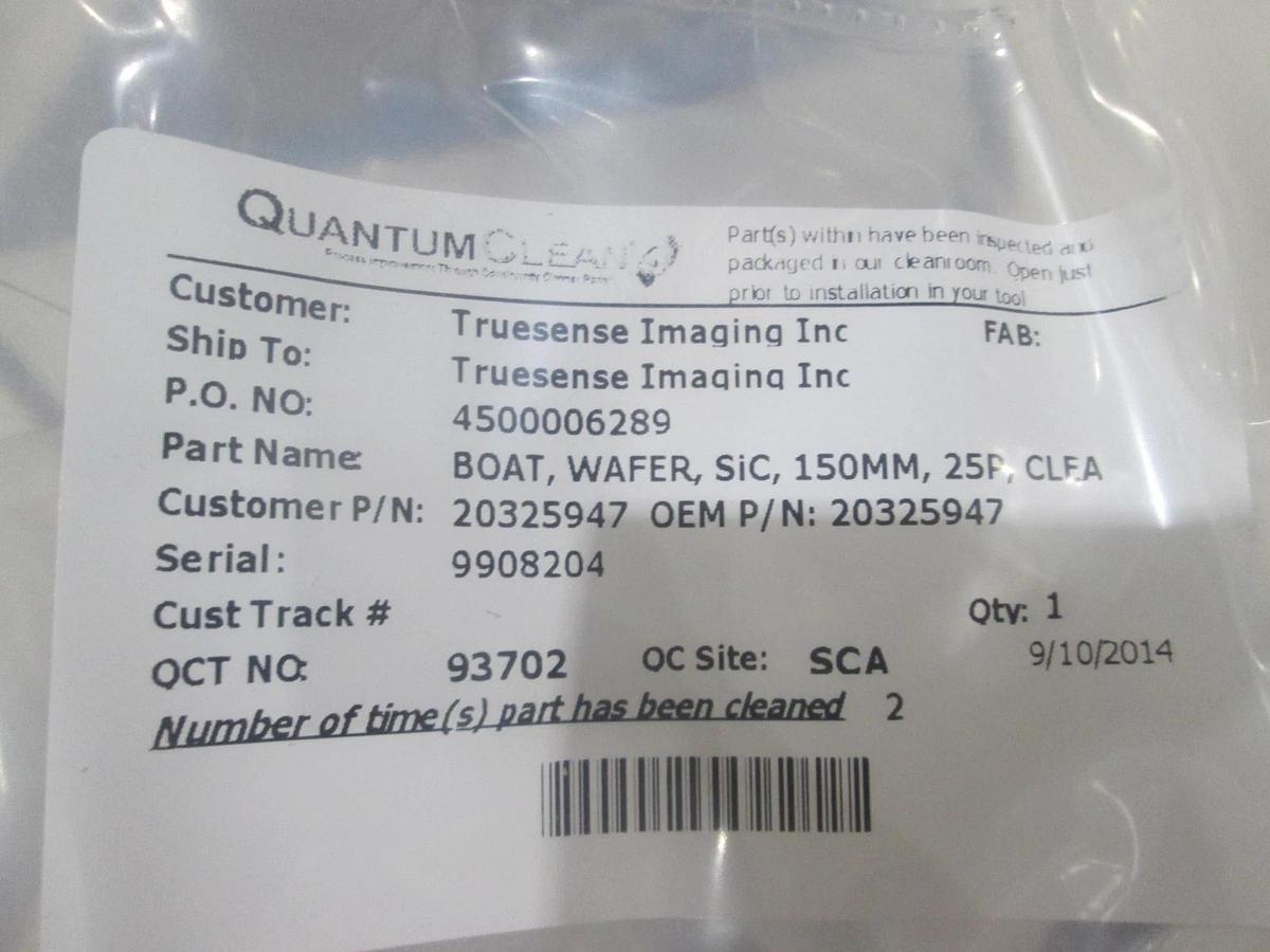 Used Coorstek, Model 20325947, 25 Slot 150 MM Polysilicon, Carbide Boat, Cleaned
