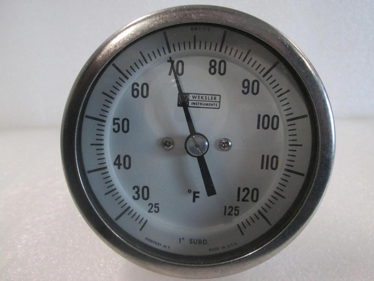 Weskler Instruments, 25-125 Degree F, SUBD Thermometer, New