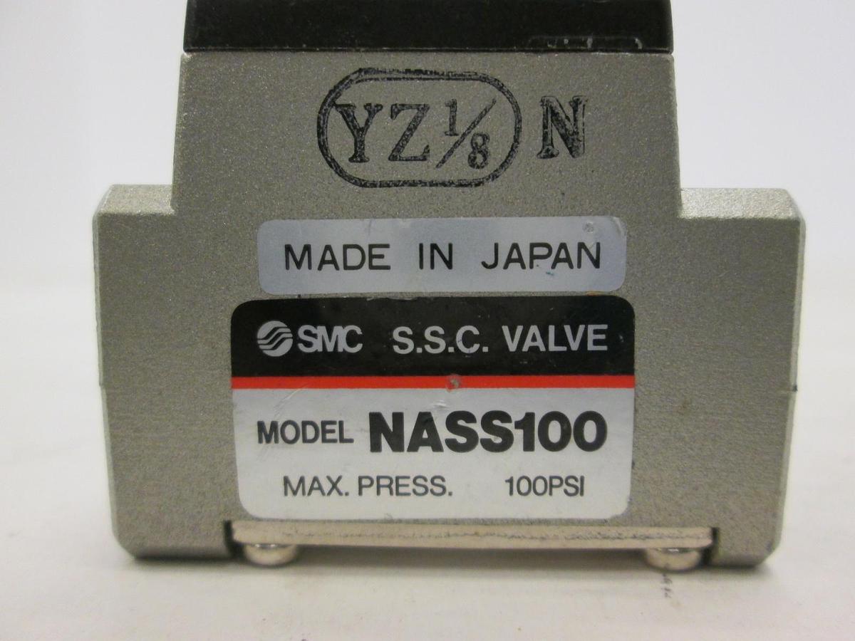 Used SMC, NASS100, Slow Start Control Valve, 100PSI, Used