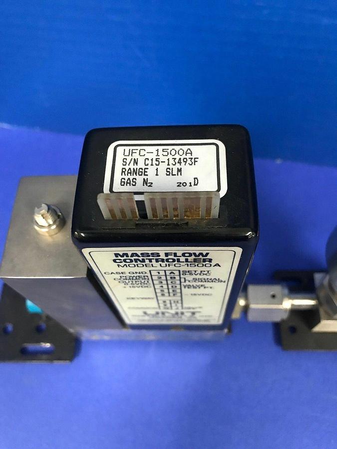 Used Unit UFC-1500A MFC Assy, N2, 1 SLM w/ SS-4BK-V51-1C Valve, Used