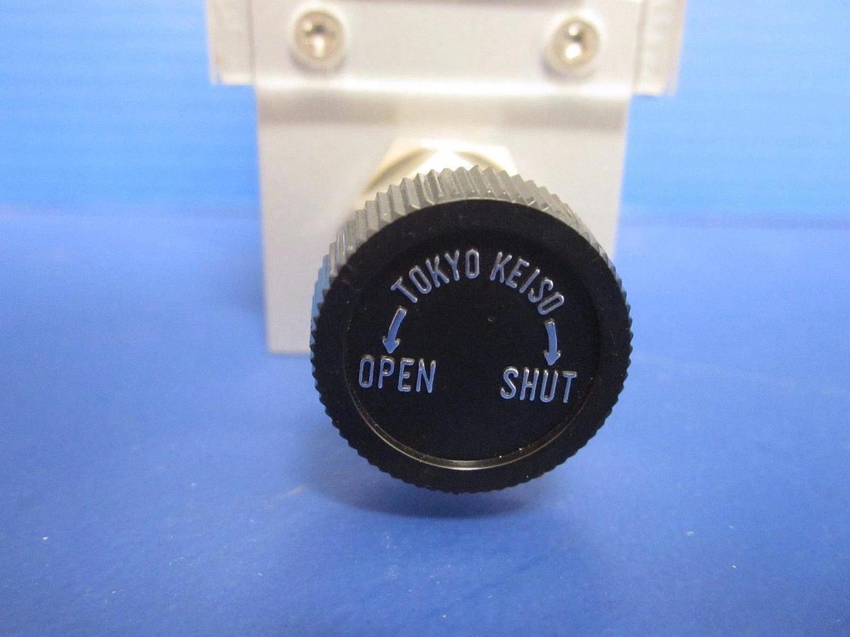 Used TOKYO KEISO 15-1.5 l/min Purgemeter with 3/4" and 1" Connection Fittings