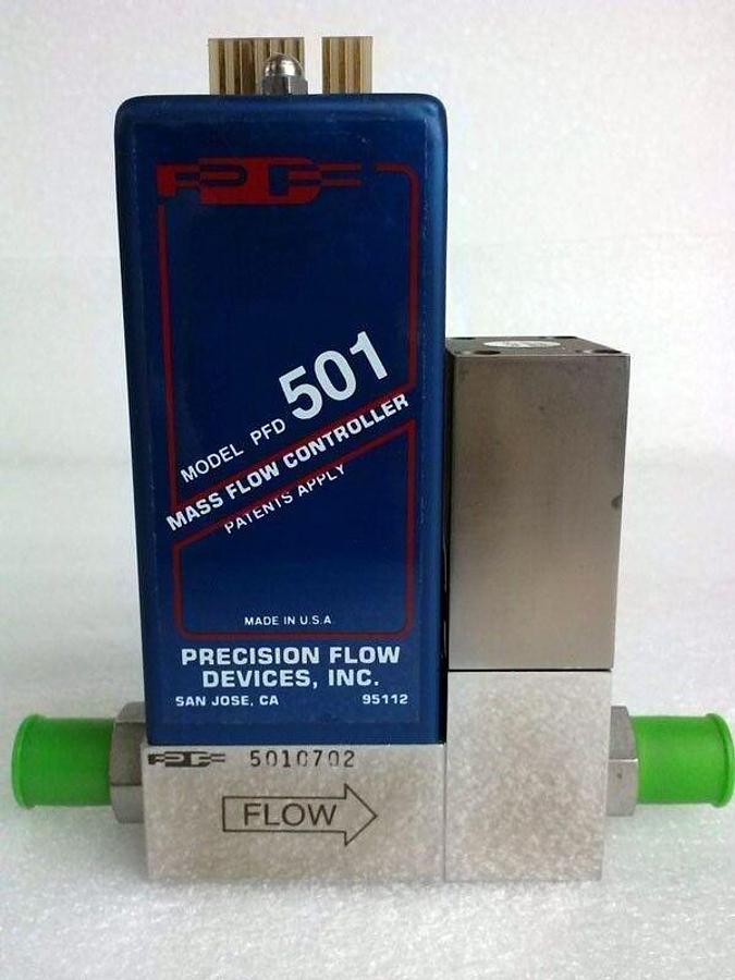 Used PFD 501 MFC, Precision Flow Devices, Mass Flow Controller, O2, 10 SLM, Used