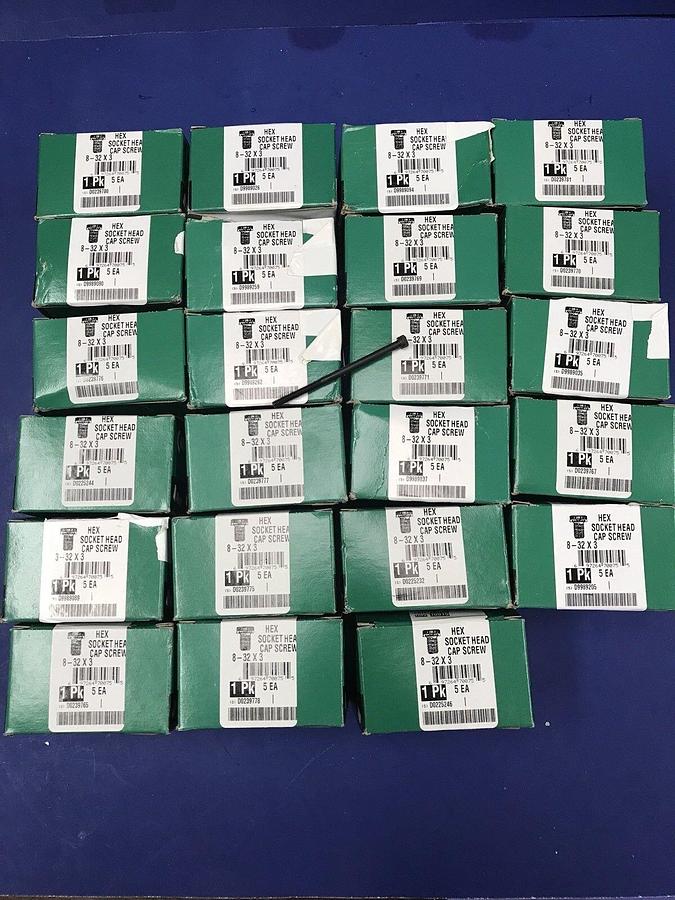 Camcar 8-32 x 3 Socket Head Cap Screw, Lot of 115 Pieces, New