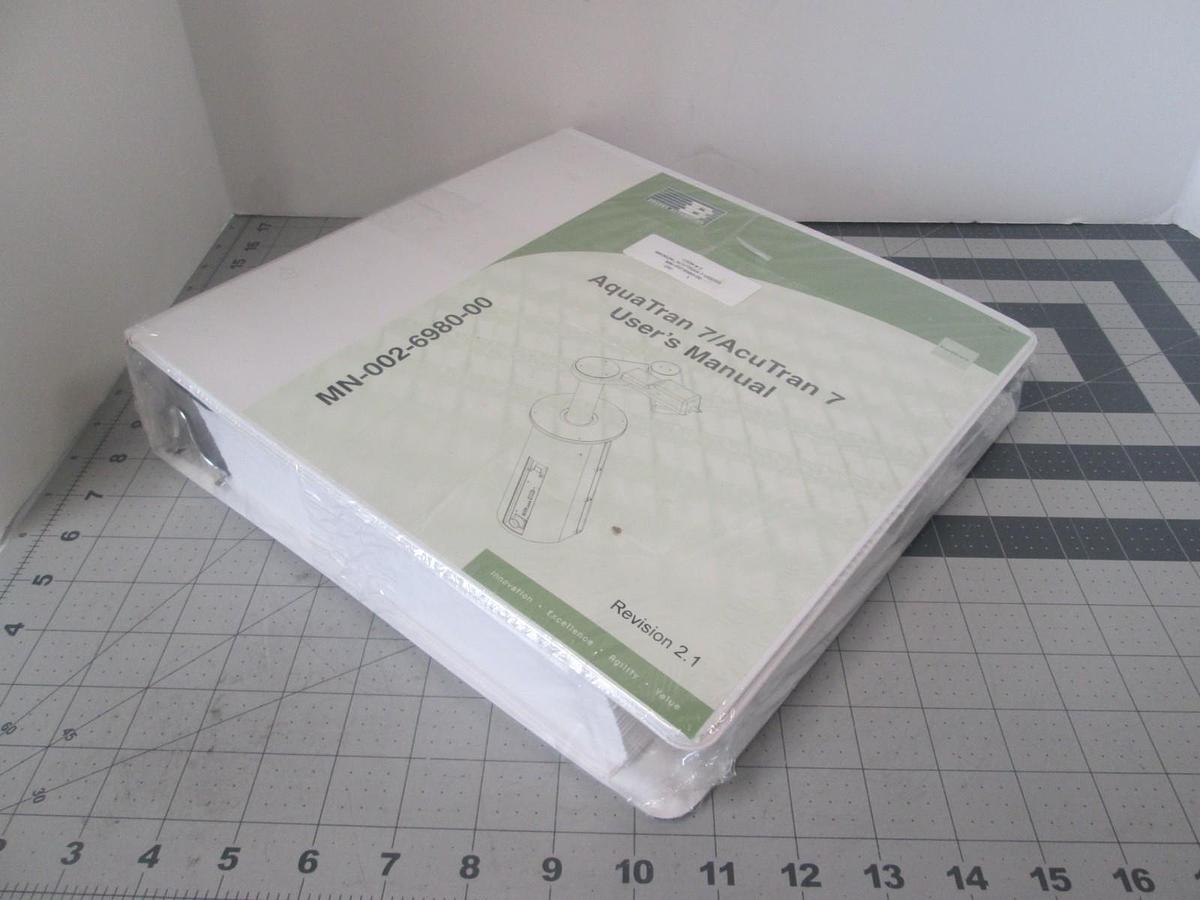 Used Brooks Automation, MN-002-6980-00, Aquatran 7/Acutran 7 User Manual, New