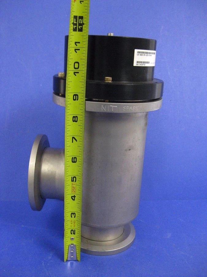 Used MKS HPS V2-840-AM-225-CLVNH Bellows Sealed Vacuum Valve, Right Angle, 3" Used