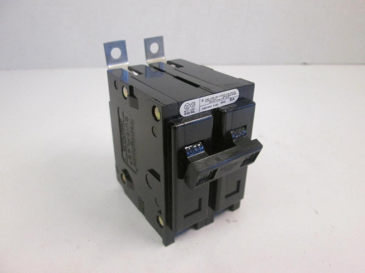 Used Westinghouse Quicklag Circuit Breaker MG-5495, 2 Pole, 15A