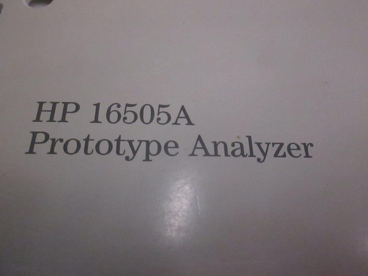 Used HP 16505A Prototype Analyzer Installation Guide, Used