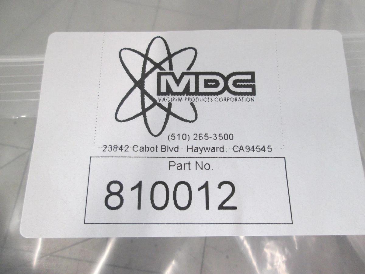 MDC, Aluminum Centering Ring, 810012, ISO 160, Viton, New, Lot of 2