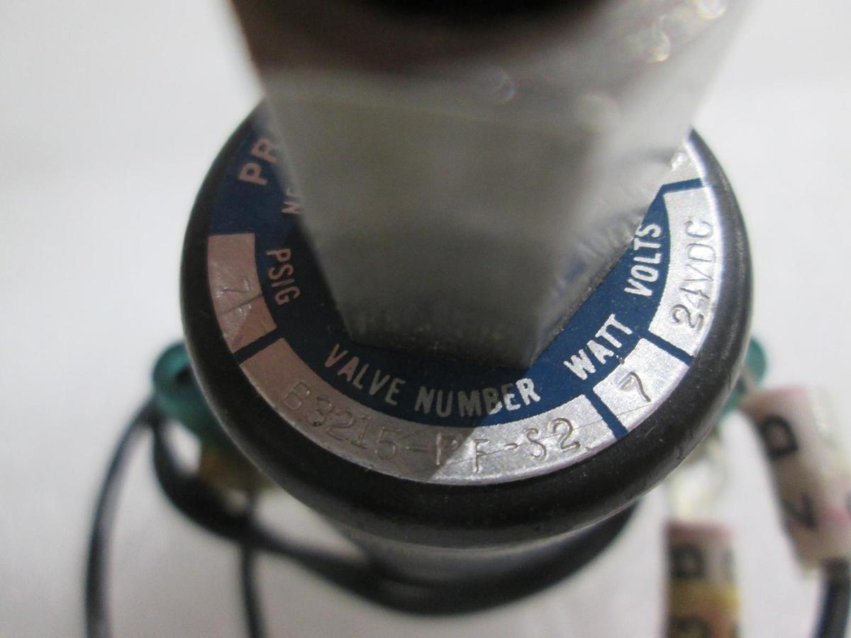 Predyne, B3215-PF-S2, 3 Way Solenoid Valve, 24V, Used