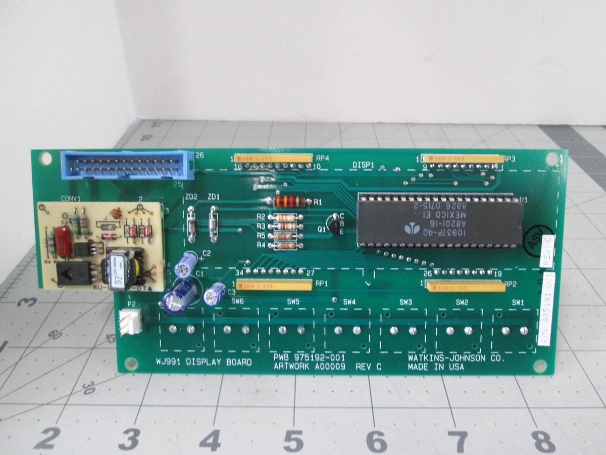 Watkins Johnson, 975191-001, Panel Display, Thermotrim Circuit PCB Card, New