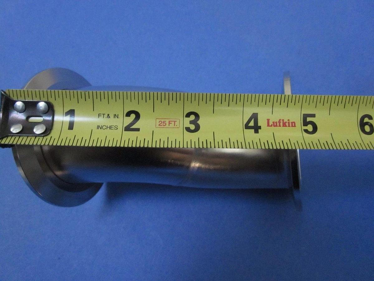 Stainless Steel S-Curve Vacuum Adapter Pipe, NW50, 4.5", Lot of 2