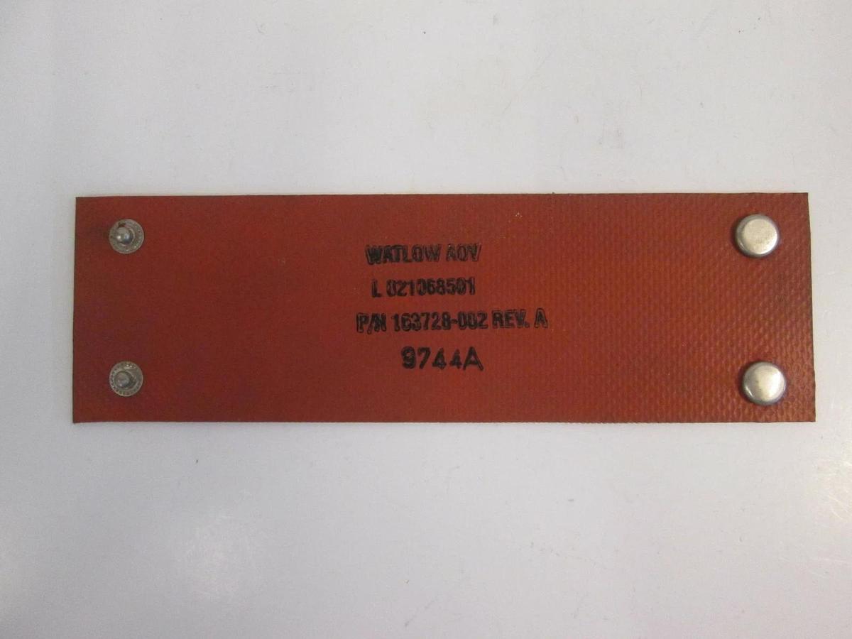 Used Watlow Rubber Heater, L 021068501, 163728-002 Rev.A