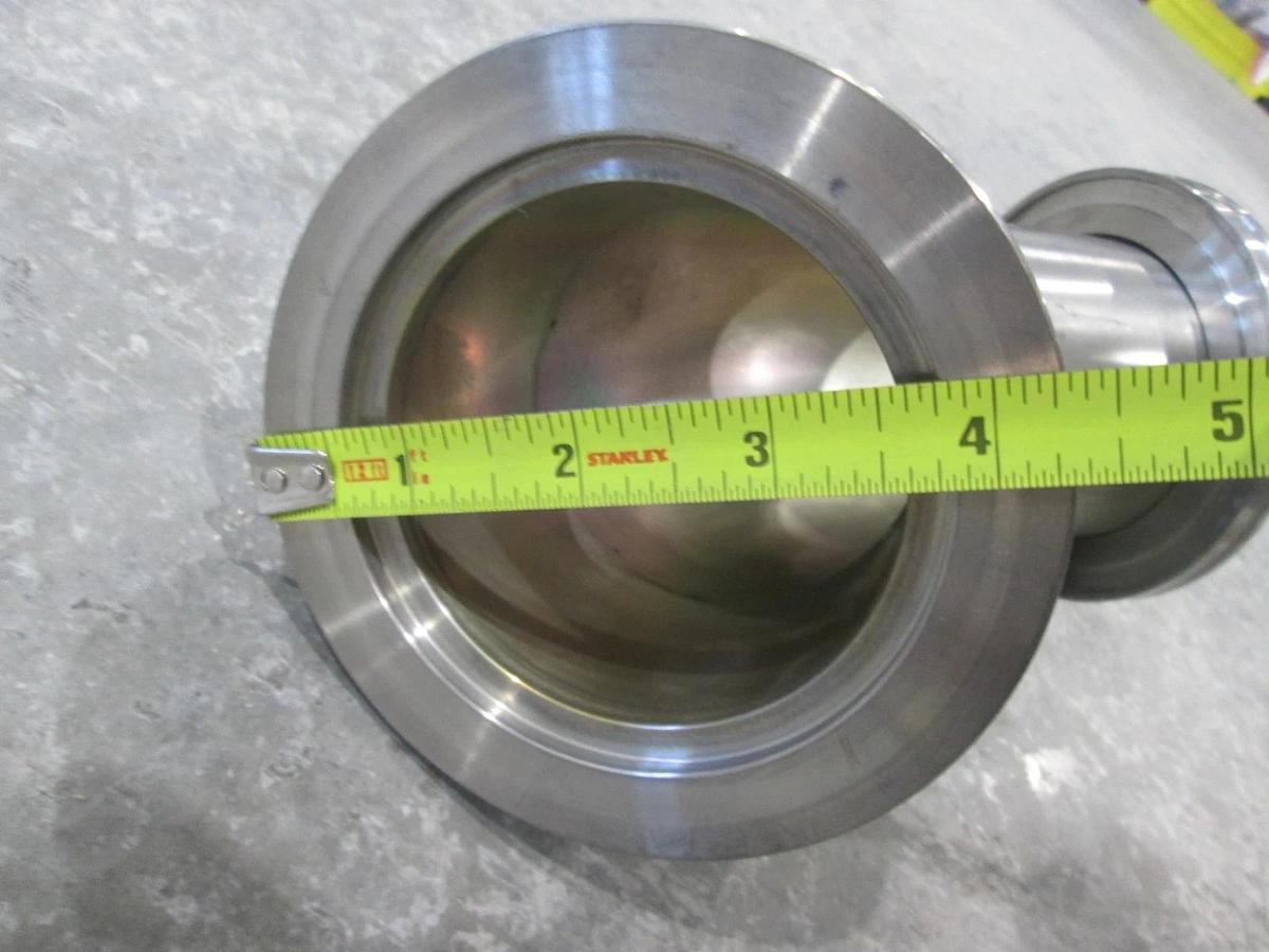 Used ISO80-ISO80 Stainless Steel 45 Degree Elbow Adapter, Used