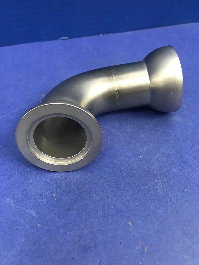 Stainless Steel 90° Elbow Vacuum Pipe w/ 50/30 Ball Socket to NW40, Used