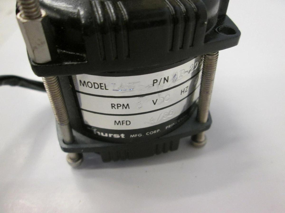 Hurst / Emerson LAS Electric Motor, SP-2955 6VDC, 8W, 4/86, Used