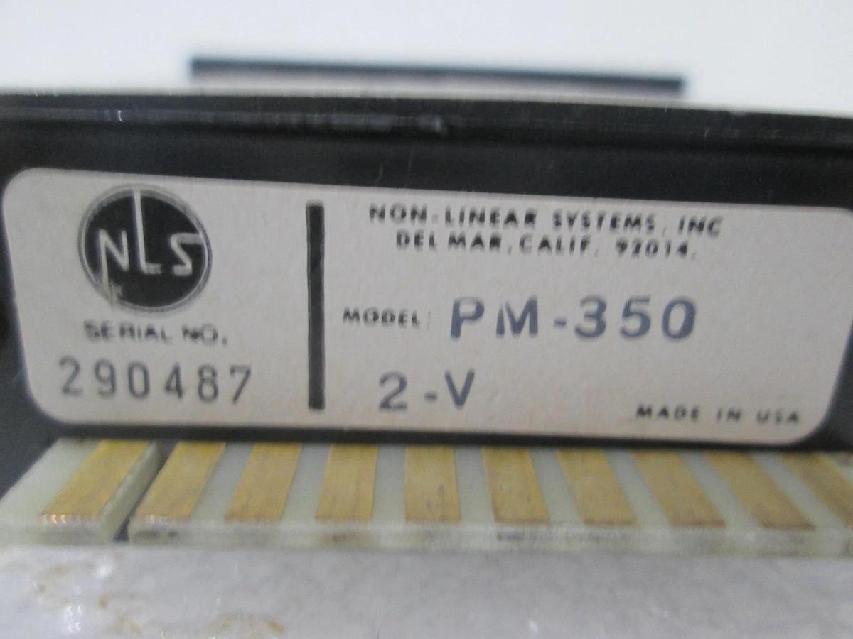 Used Non-Linear Systems, PM-350, Digital Panel Meter, Used