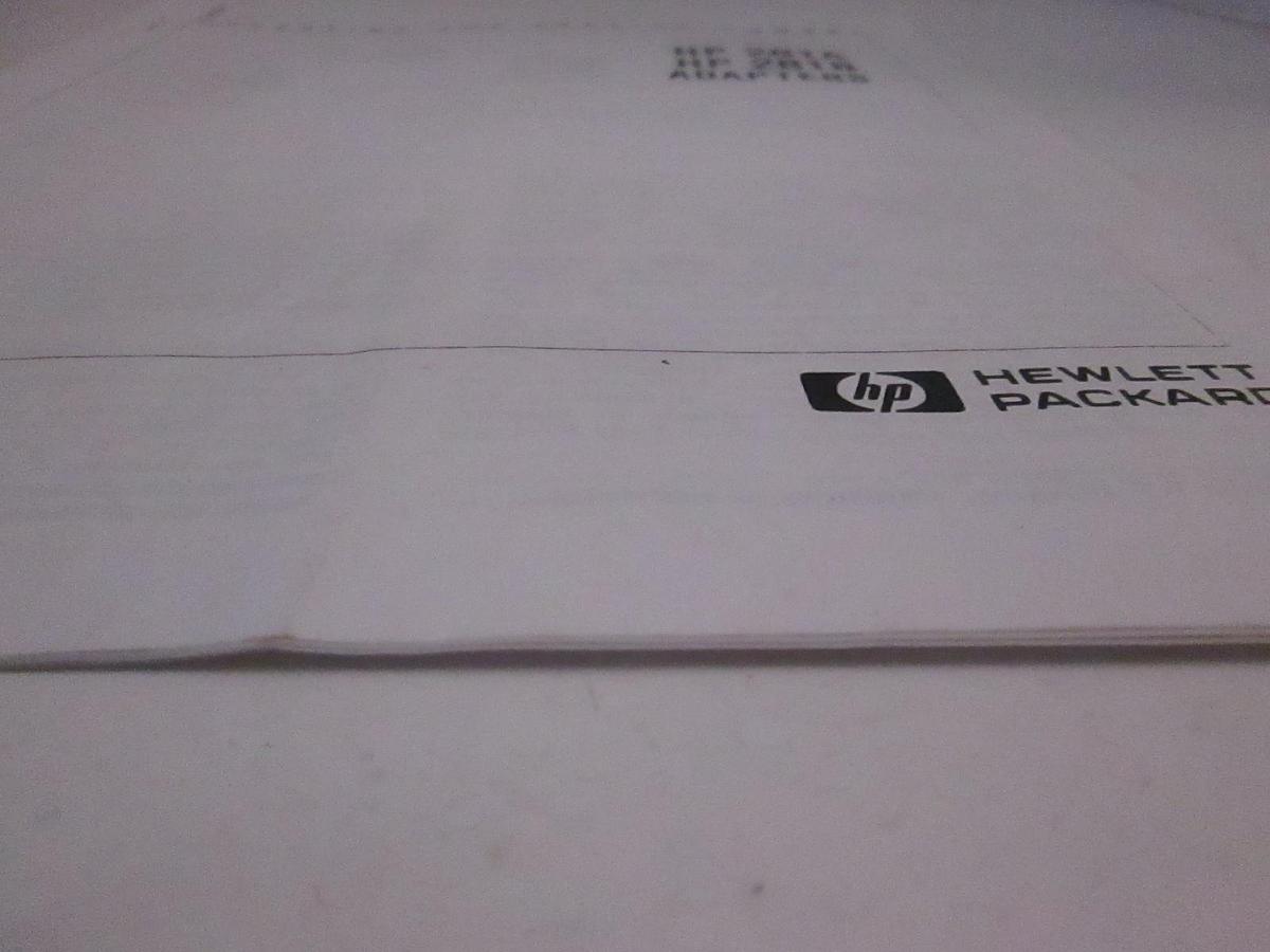 Used HP 281A and 281B Adapter Operating and Service Manual, Used