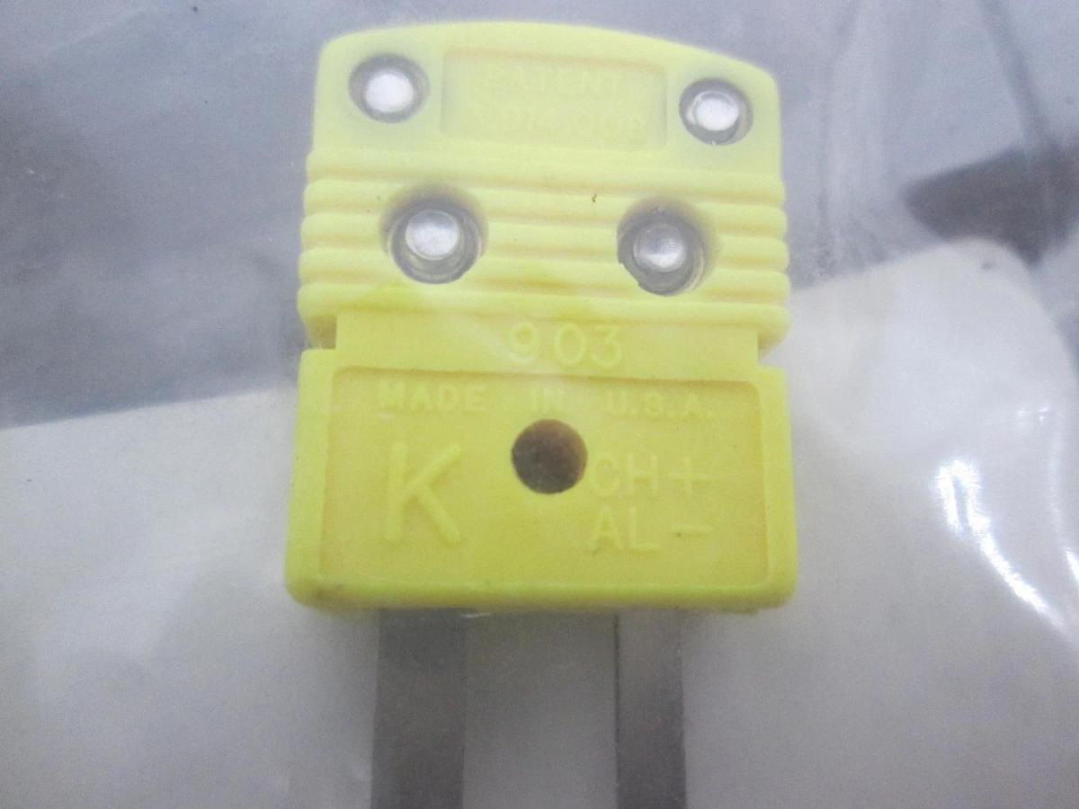 Used Omega, Type K, Quick Disconnect Male Thermocouple Connector, Used, Lot of 10