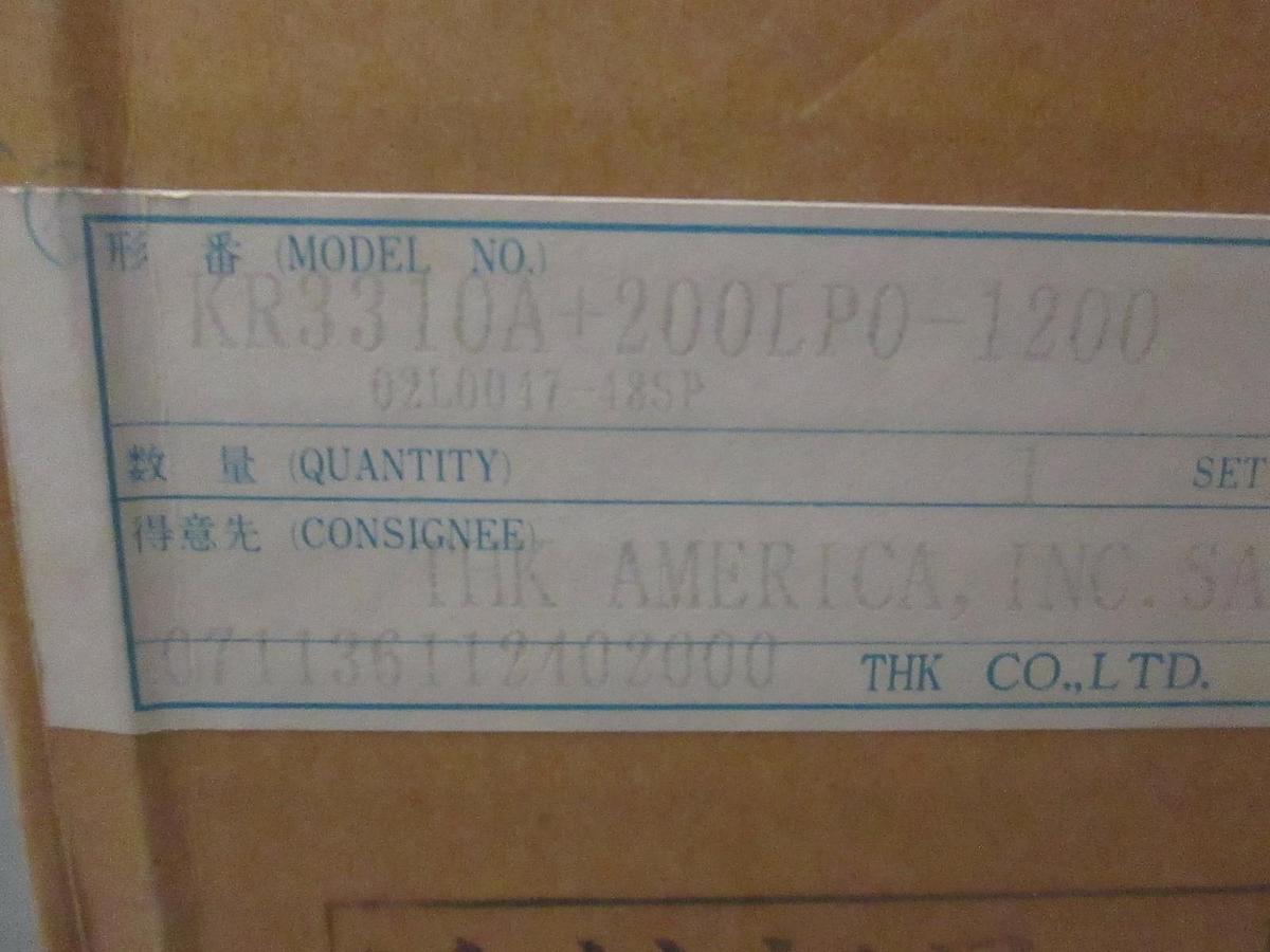 THK, KR3310A+200LP0-1200, Linear Bearing Guide, New