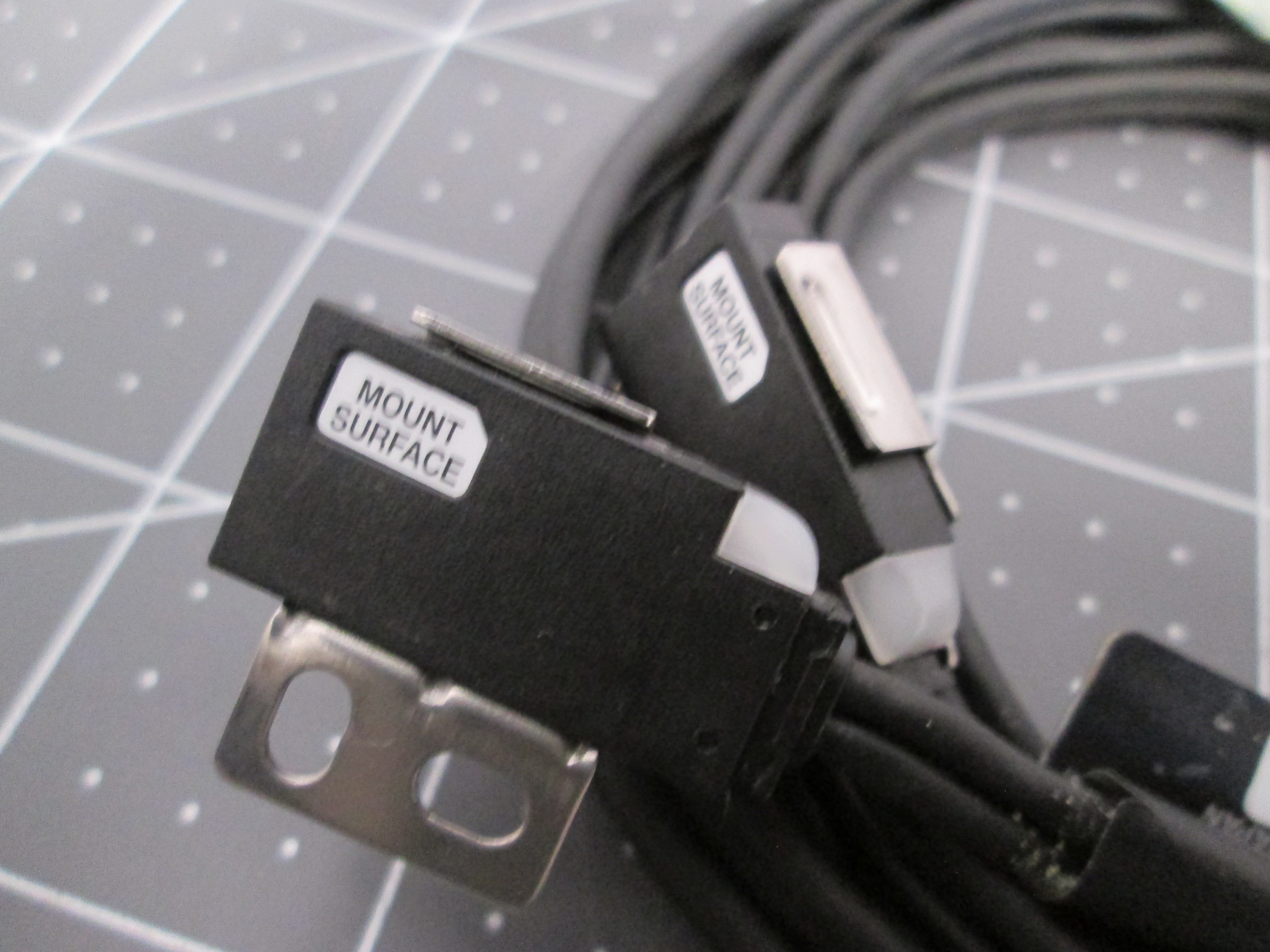 Used Lot of 2 Keyence LV-S41 Small Spot Reflective Laser Sensor Heads