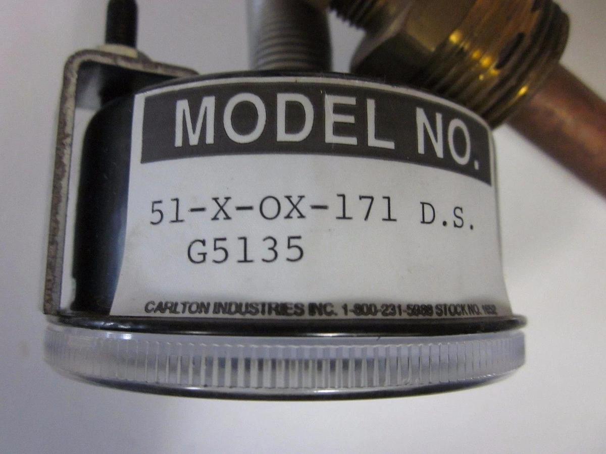 Temperature Gauge and Probe 5-60°C/ 40-140°F , Carlton Industries 51-X-OX-171 DS