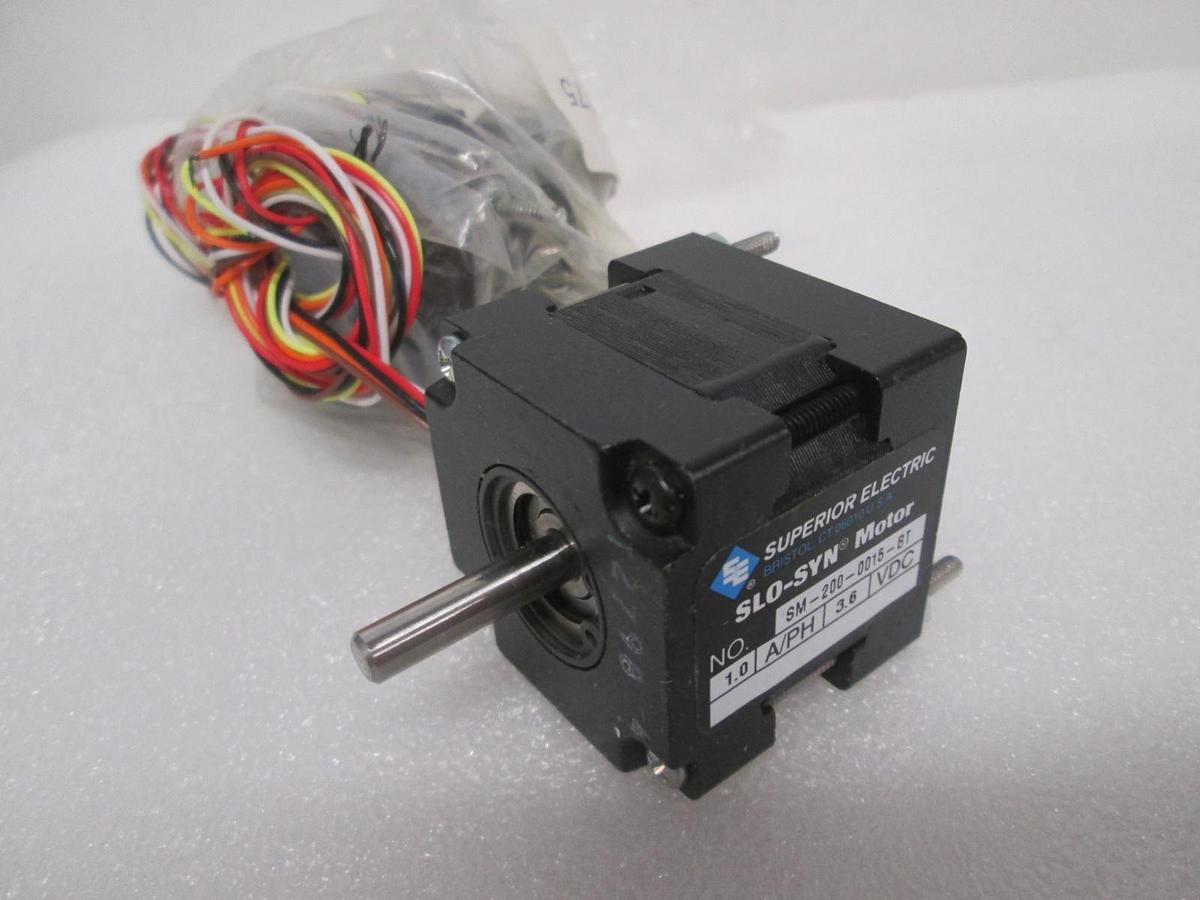 Used Superior Electric, SM-200-0015-BT, Slo-Syn Motor, 3.6 VDC, New