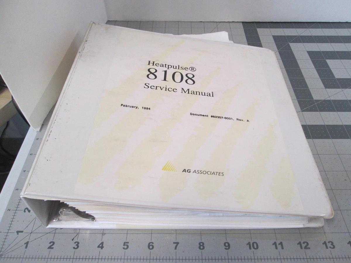 Used Heatpulse, 8108, Service Manual , 82307-1000, Rev A, Used