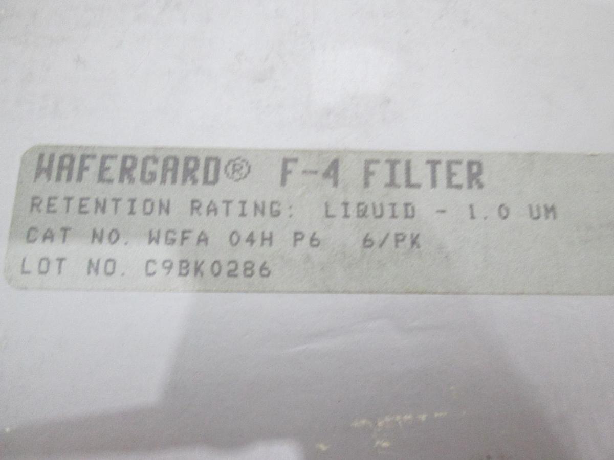 Millipore, WGFA04HP6, F-4 Filter, 1.0 UM, 0.1 UM, 0.2 UM, New, Lot of 9