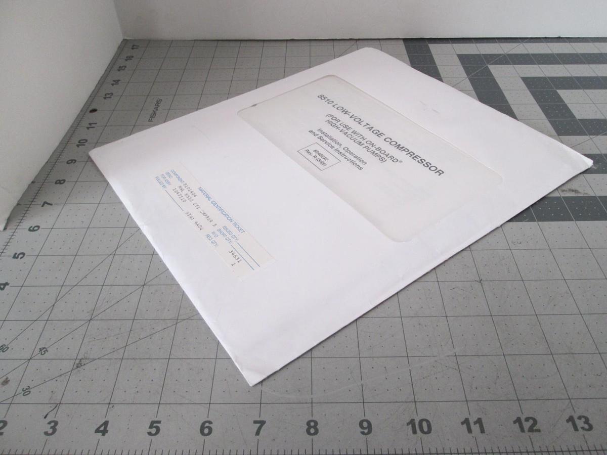 Used CTI-Cryogenics, Series 8510, Installation, Operation, Service Instructions, Used