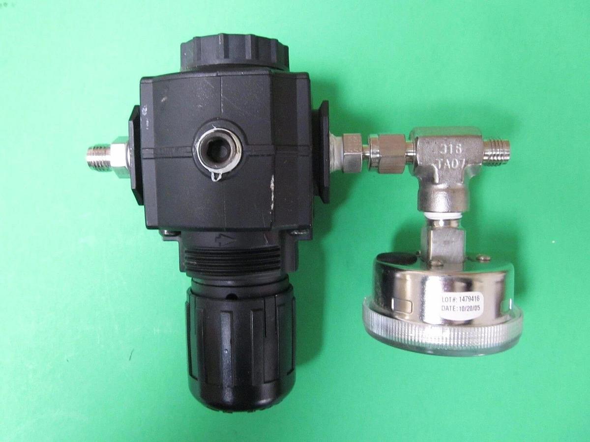 Used Norgren R73G-2AK-RMN Pressure Regulator w/ Gauge, 300 PSIG