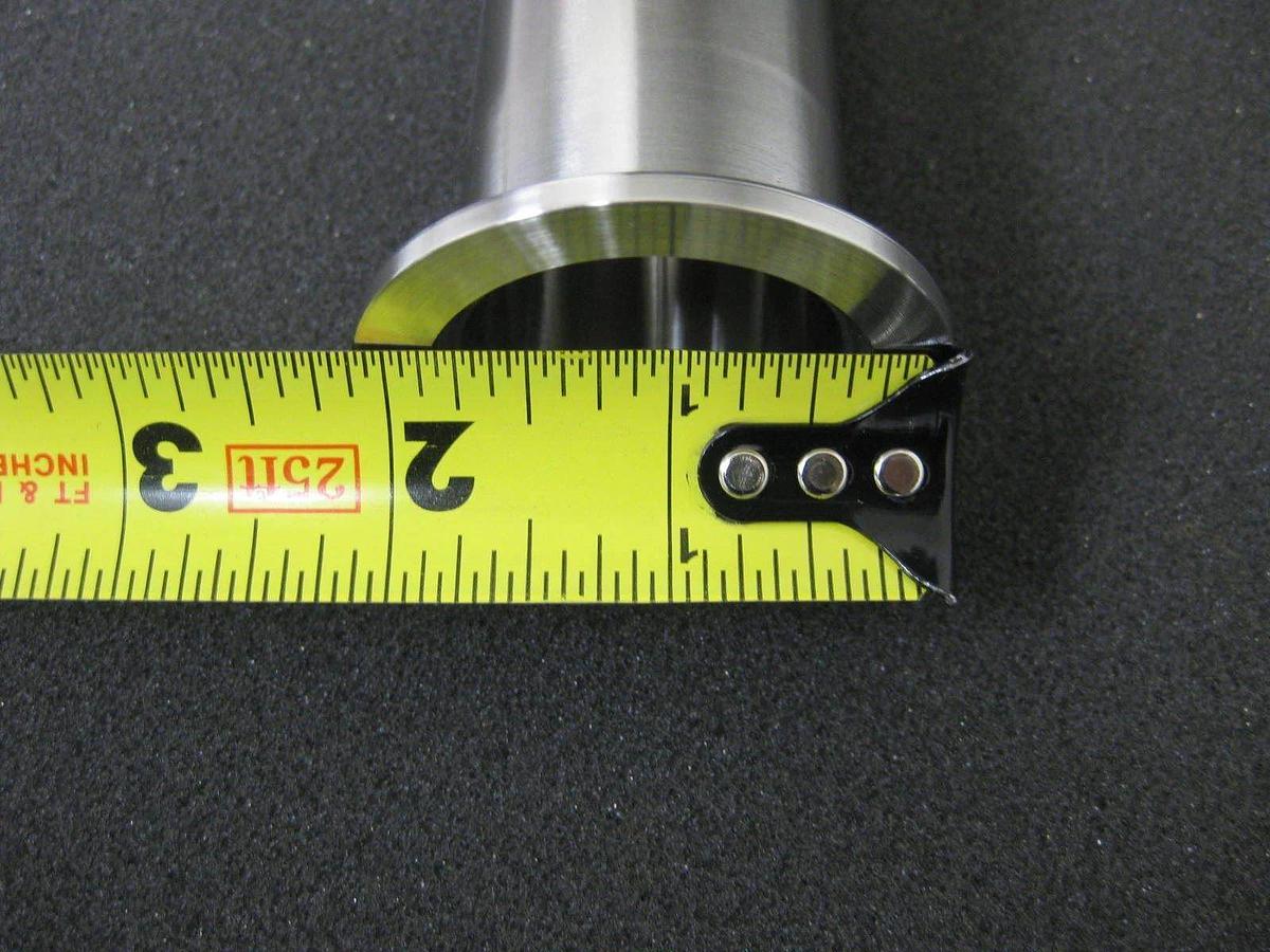 Stainless Steel Vacuum Tube Weldment, TEE NW40 Flange and NW16 Flange, New