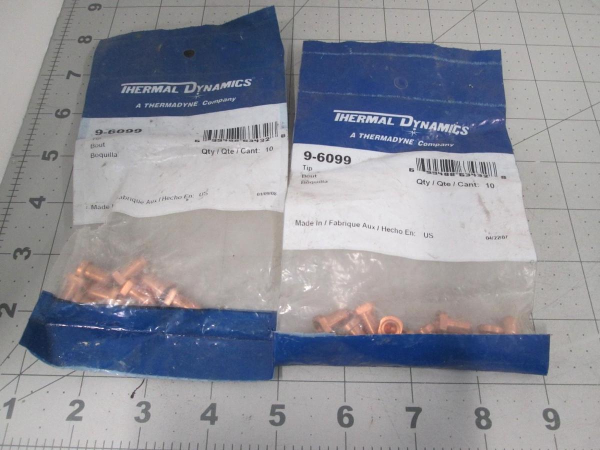 Thermal Dynamics, 9-6099, Electrode Tips, New, Lot of 2 (20 Tips)