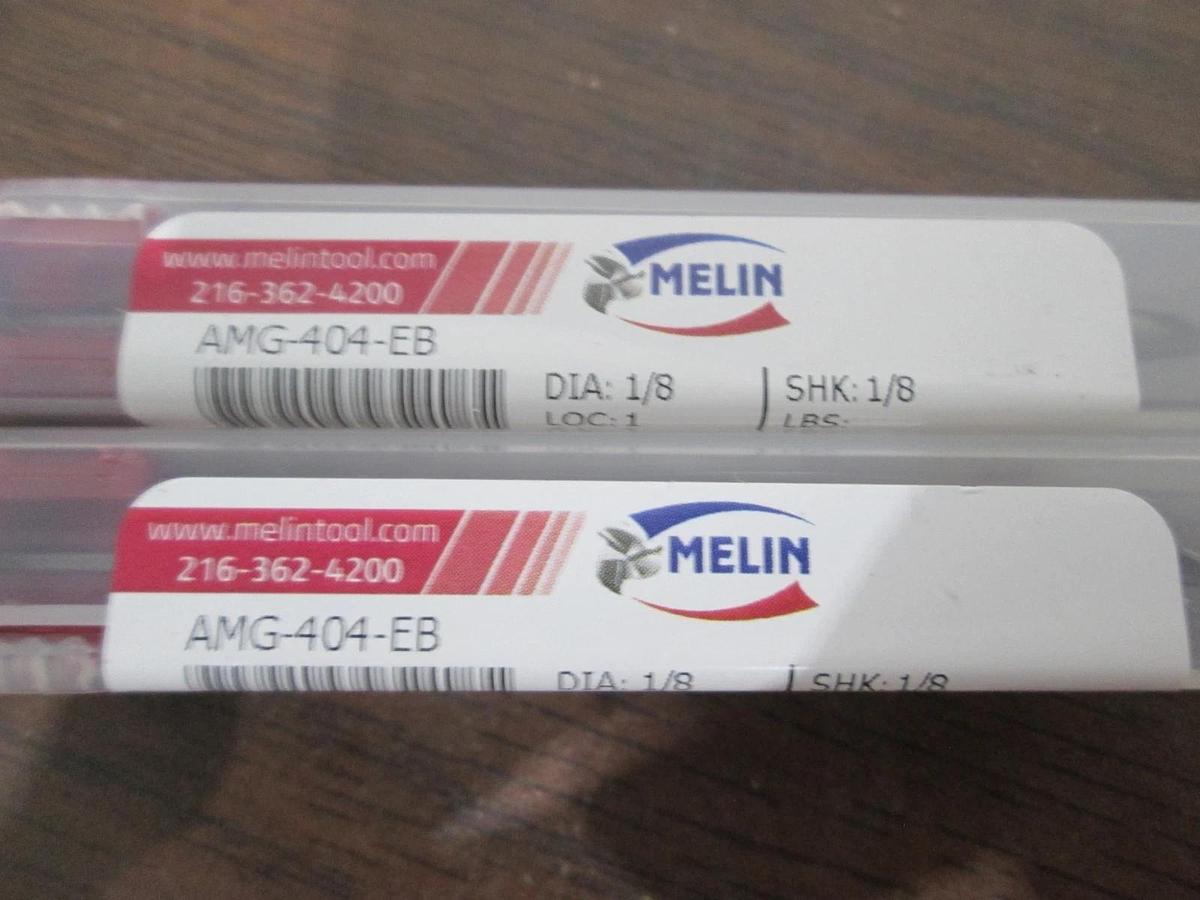 Melin, AMG-404-EB, Carbide Ball Drill, 1/8 Dia, New, Lot of 2