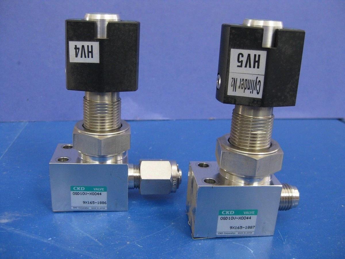 Used CKD OGD10V-X0044 Manual Block Valve w/ 1/4" MVCR Port, Lot of 2, Used