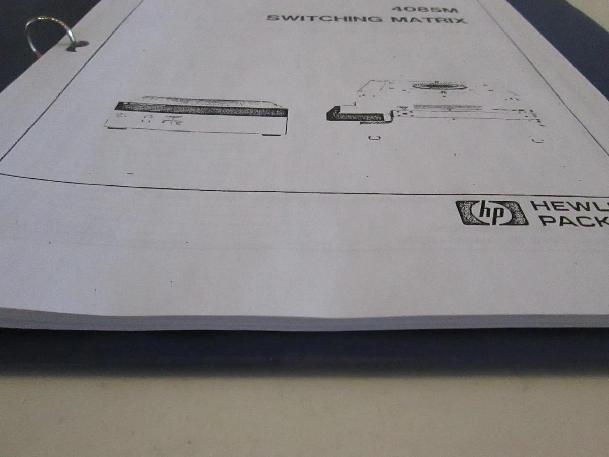 Used HP 4085M Switching Matrix Operating Manual, Used