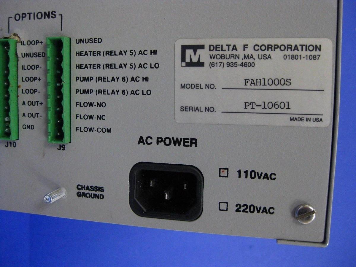 Used Delta F Process Oxygen Analyzer FAH1000S w/ Oxygen Sensor - NO FRONT PANEL, Used