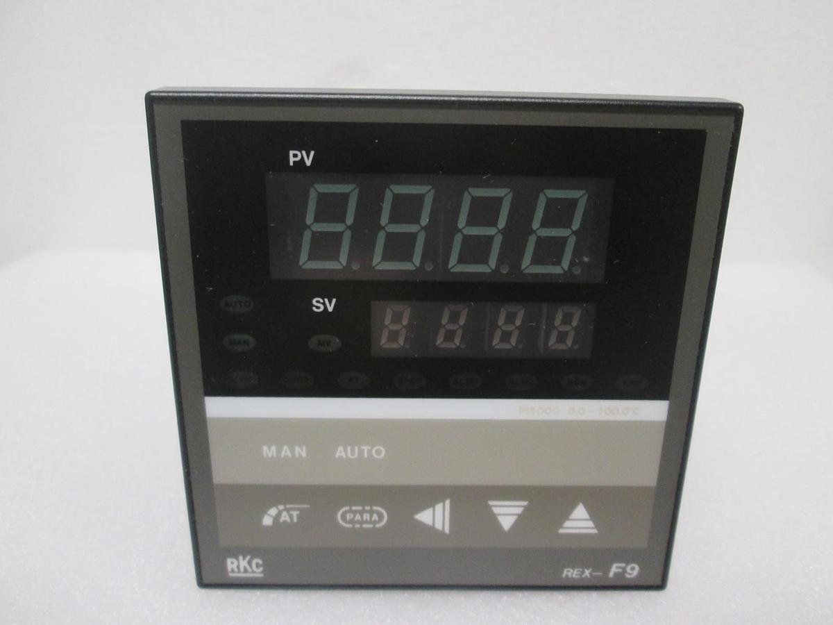 Used RKC Instruments Inc., REX-F9FDR, Temperature Controller, Range 0-100 C, New
