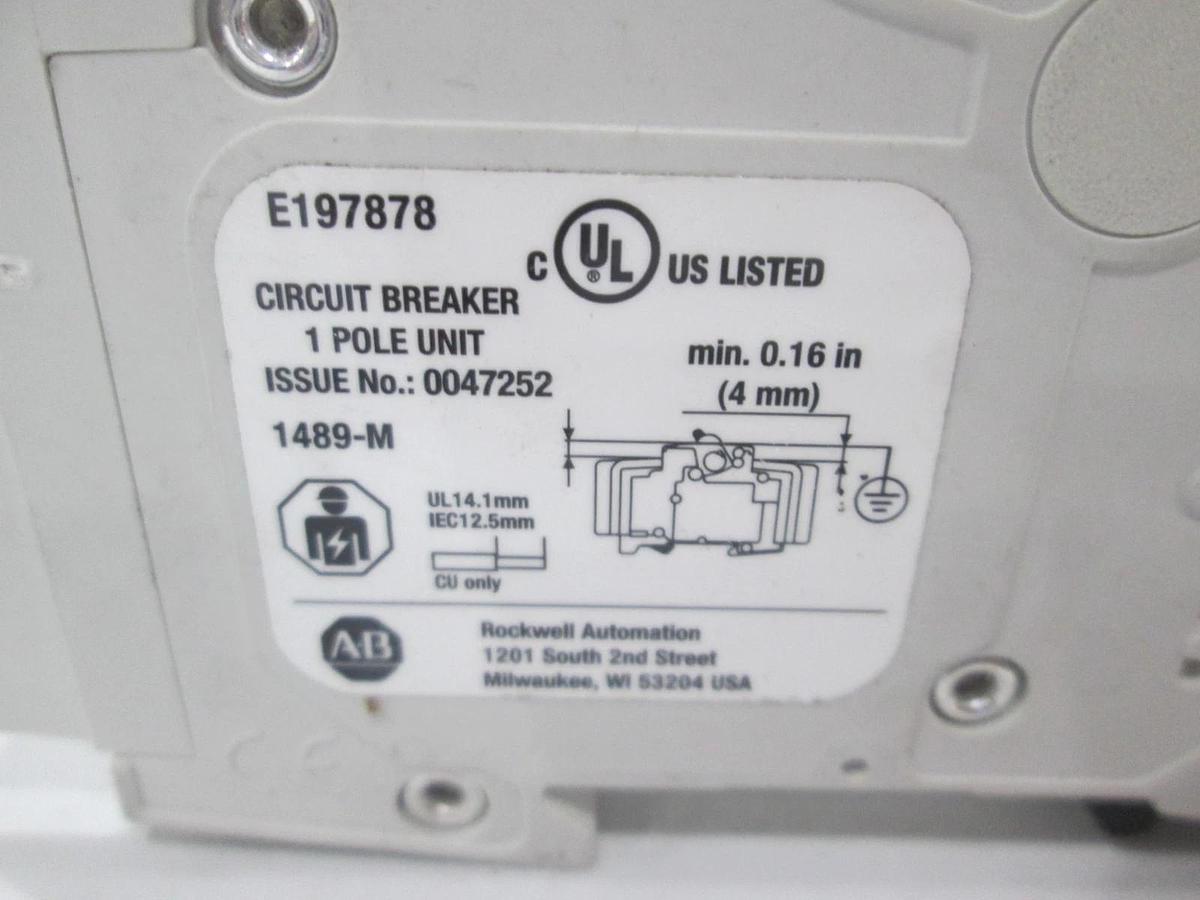 Used Allen Bradley, 1489-M1C300, Circuit Breaker, Single Pole, 30A, NWOB