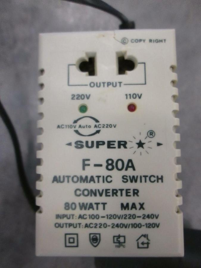 Used Super Star F-80A, Automatic Switch Converter, 80W