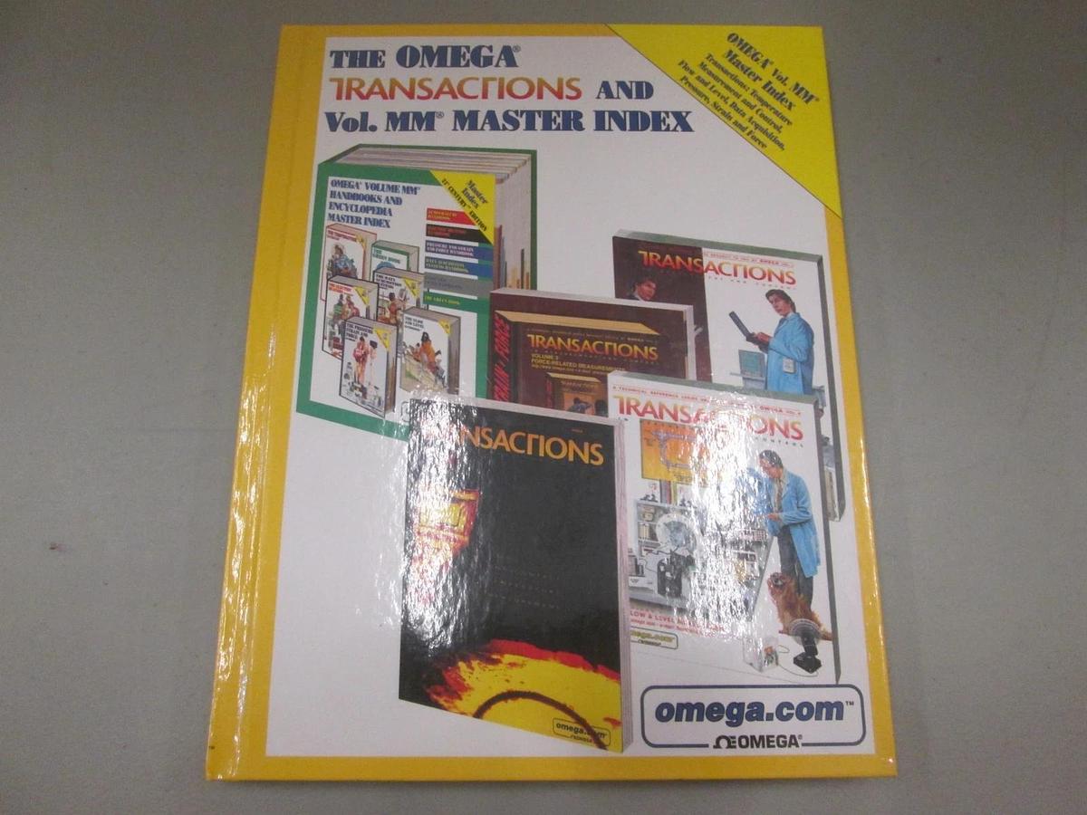 Used Omega, Transactions and Vol. MM Master Index, Used