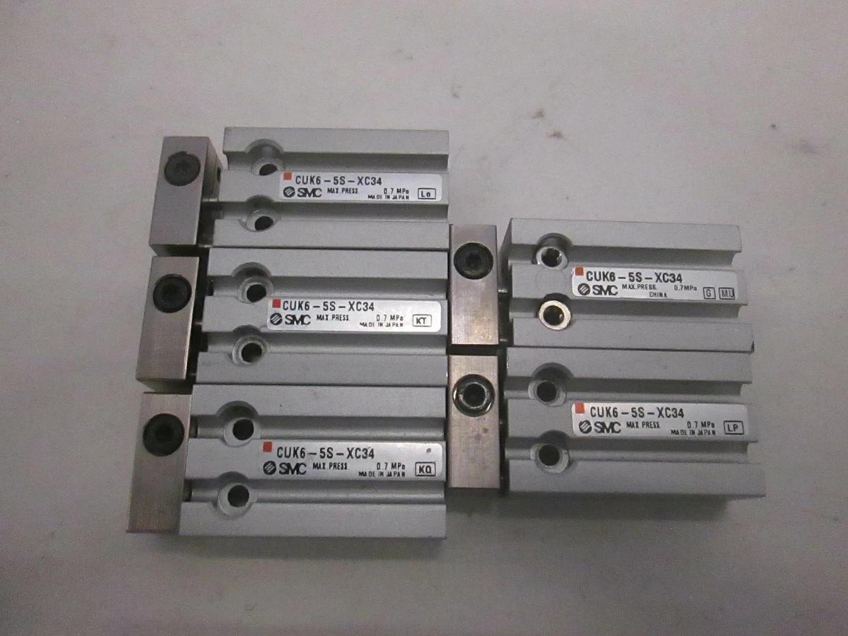 Used SMC, Slide Table, CUK6-5S-XC34, Used, Lot of 5