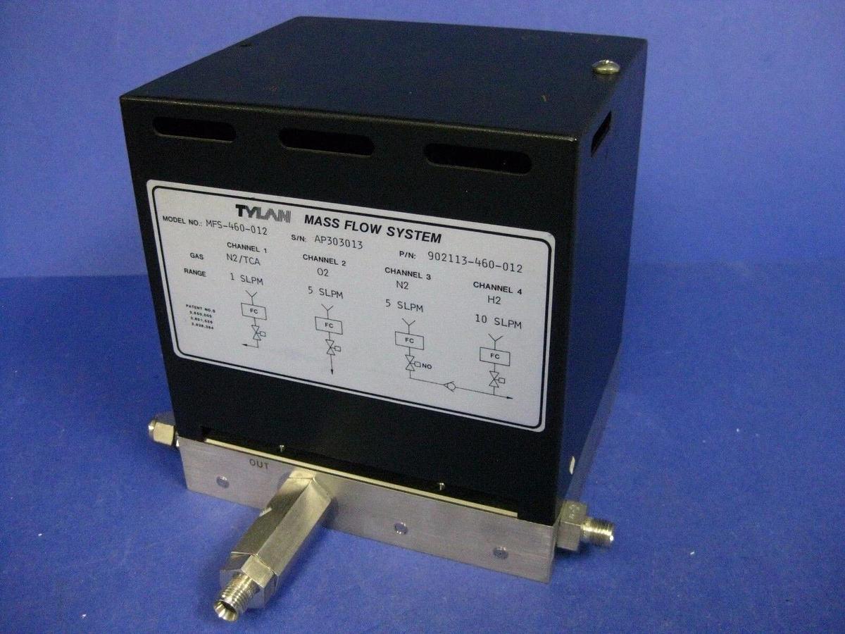 Used Tylan MFS-460-012 Mass Flow System, 4 Channels 902113-230-012, Used