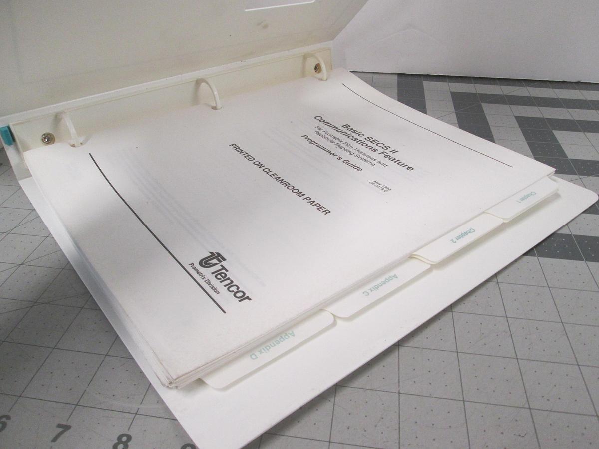 Used Tencor, Prometrix, Basic SECS II Communications Feature, Programmer's Guide, 04-0079, Used