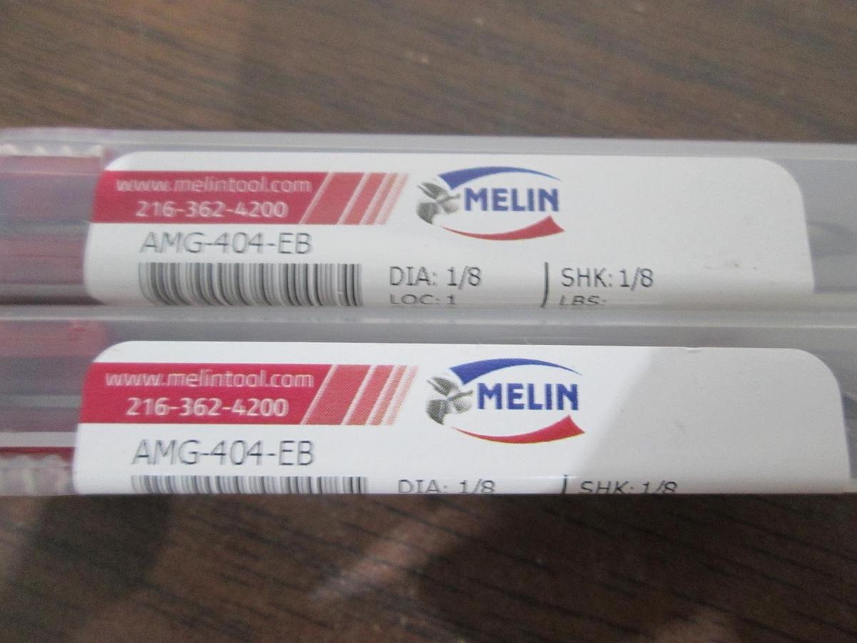 Used Melin, AMG-404-EB, Carbide Ball Drill, 1/8 Dia, New, Lot of 2