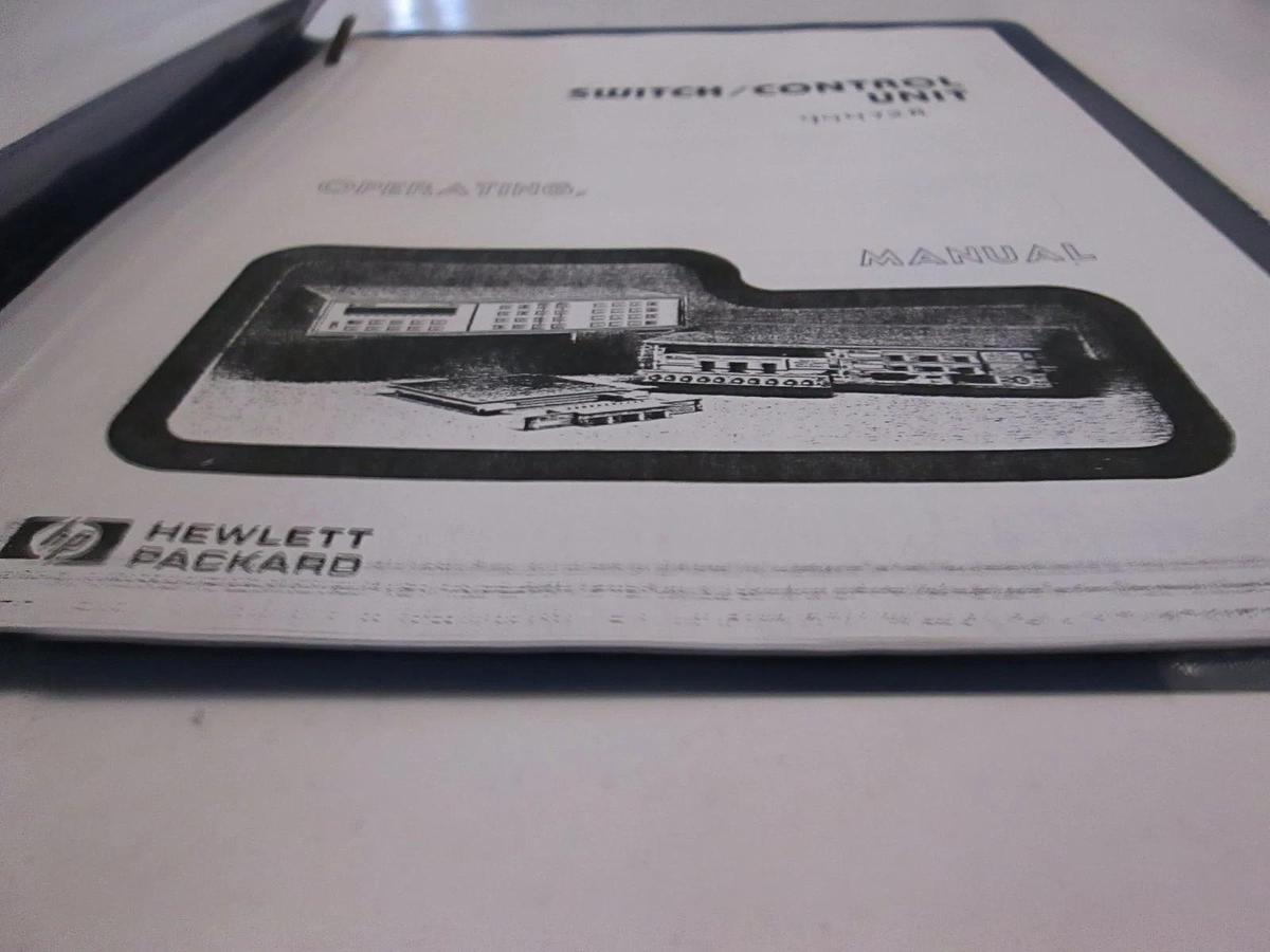 Used HP 44472A Switch/Control Unit Operating Manual, Used