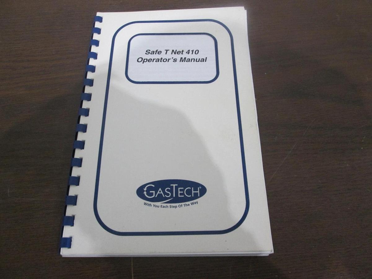 Used GasTech, Safe T Net 410, Operators Manual, 71-0014-Rev B, Used