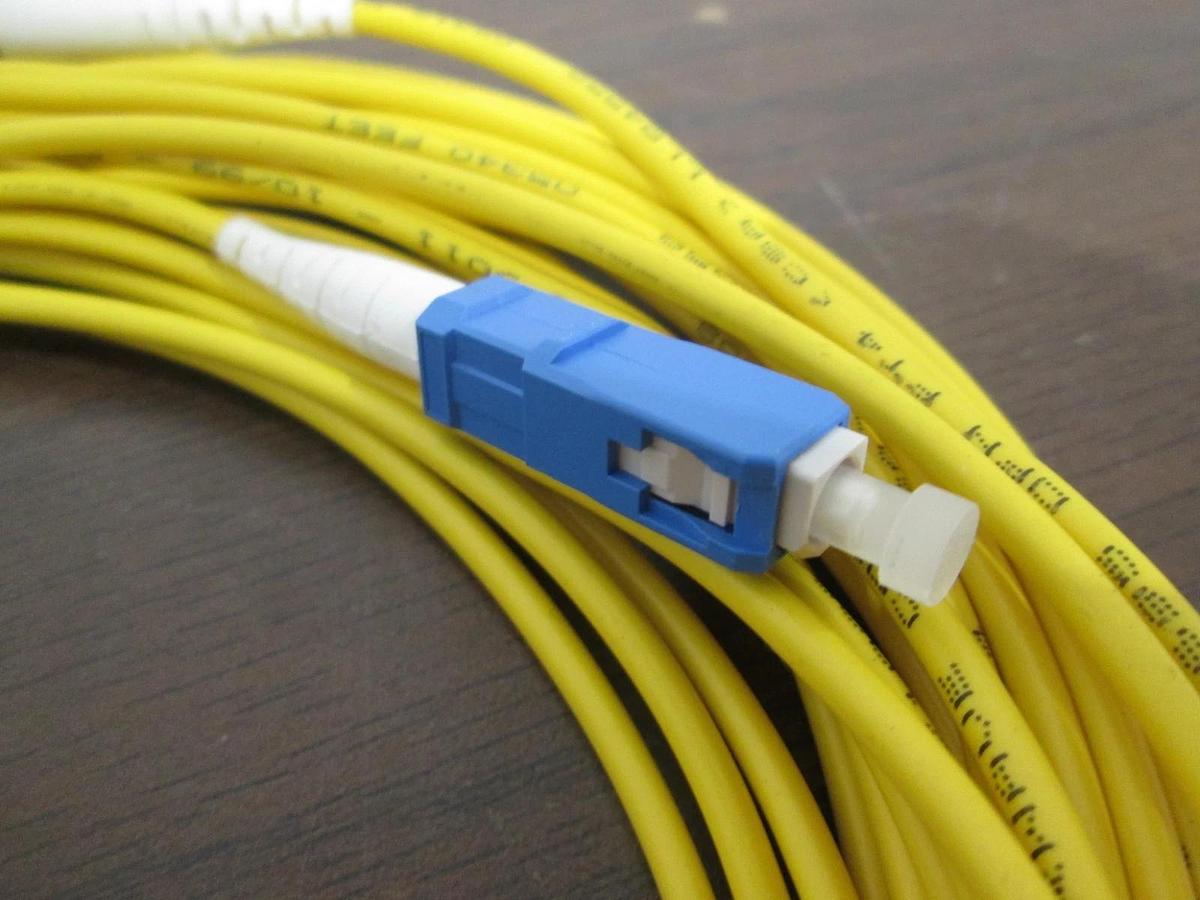 Used FiberWave Corp., FC-SC 10 Meter, Fiber Optic Cable, Used