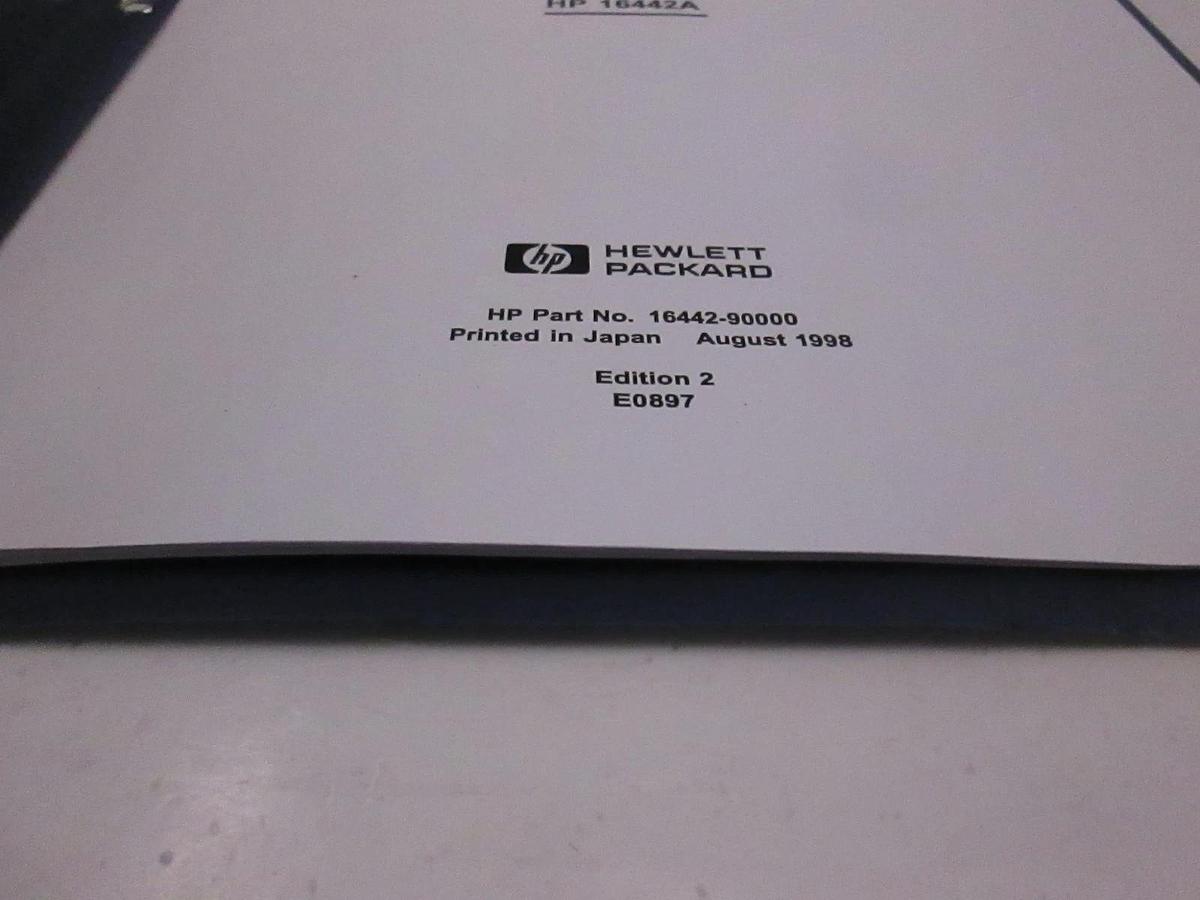Used HP 16442A Test Fixture User's Guide, Used